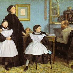reproductie The Bellelli family van Edgar Degas